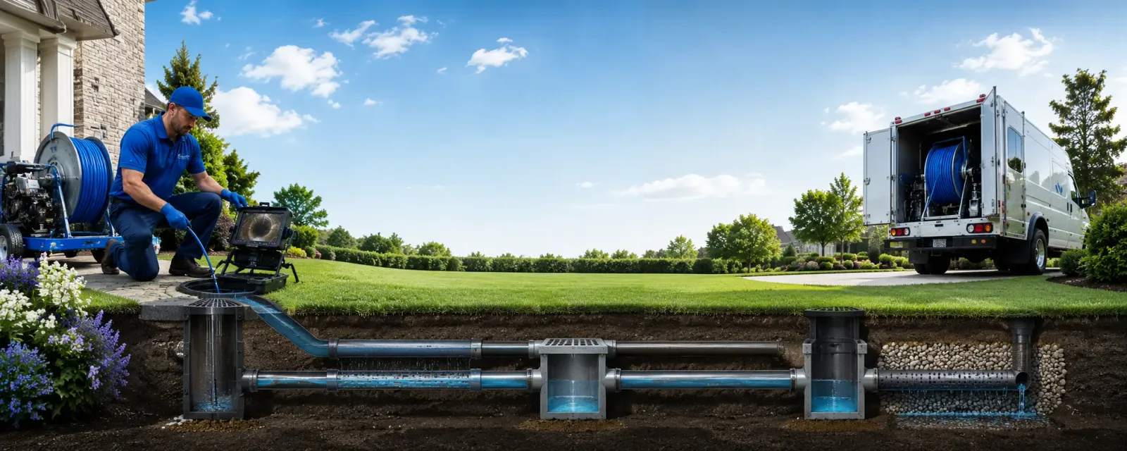 Outdoor drain cleaning information for La Jara, NM